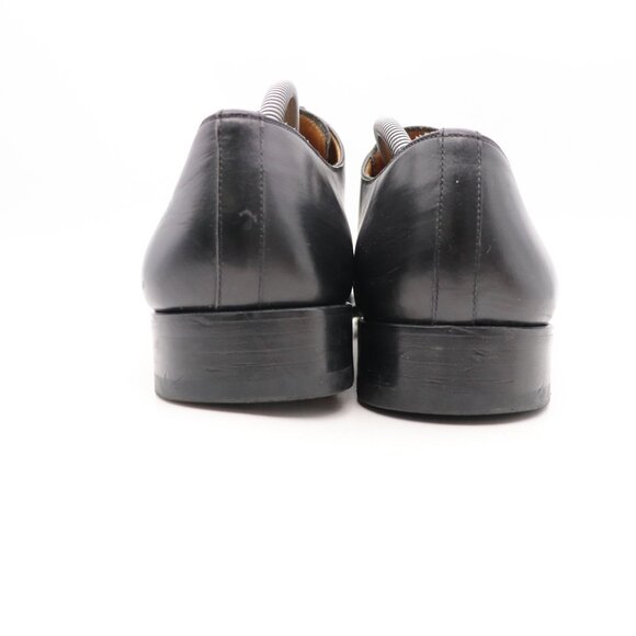 Magnanni Plain Toe Men\'s Size 10.5 M Black Leather Lace Up Derby Dress Shoes main image 6